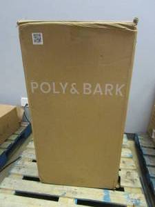 lot 235 image: 2 Pack POLY & BARK Weave Chair in Black (OPEN BOX)