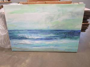 lot 241 image: ArtWall Silvia Vassilevas Tide Gallery-Wrapped Canvas - 32x48