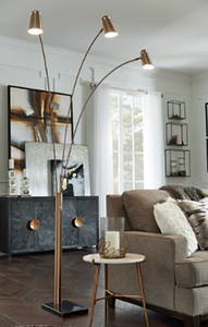 lot 298 image: Ashley Furniture Colldale Arc Lamp (OUT OF PACKAGING)