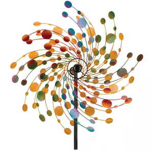 lot 302 image: Regal  32 in. Rotating Kinetic Stake - Confetti