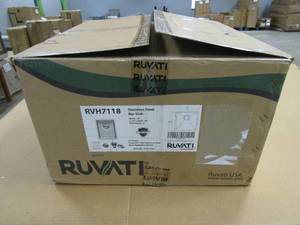 lot 269 image: Ruvati 18 inch Undermount Bar Prep 16 Gauge Kitchen Sink Round Corners Stainless Steel Single Bowl - 18 x 18