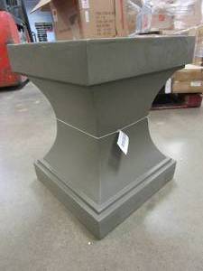 lot 270 image: Faux Concrete Plant Stand (WATER MARKS ON TOP)