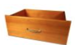 lot 274 image: John Louis Home 16in. Deep Drawer Solid Wood in Honey Maple