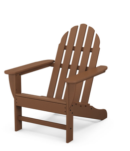 lot 310 image: POLYWOOD Classic Adirondack Chair in Teak Color