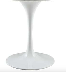 lot 354 image: Modway White Dining Table Base (BASE ONLY)