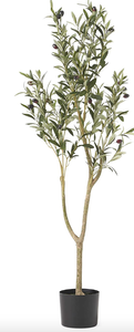 lot 359 image: Taos 4 x 1.5 Artificial Olive Tree by Christopher Knight Home