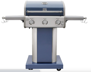 lot 366 image: Kenmore PG-4030400LD-AZ-AM 3 Burner Outdoor Patio Gas BBQ Propane Grill, Azure (NEW IN BOX)
