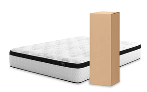 lot 372 image: Signature Design by Ashley Furniture Chime 12 Inch Plush Hybrid Queen Mattress