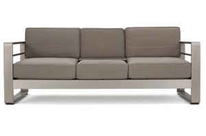 lot 373 image: Cape Coral Outdoor Sofa with Gray Cushions