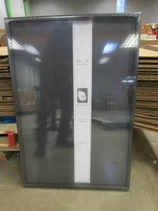lot 363 image: 24 in x 36 in Shadow Box Solid Wood Frame in Black