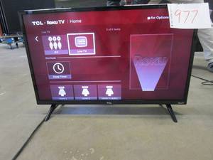 lot 977 image: TCL 32-inch 1080p Roku Smart LED TV - 32S327