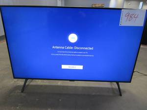 lot 984 image: 43 Class TU690T Crystal UHD 4K Smart TV (CUT ON CENTER OF SCREEN)