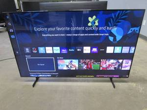 lot 999 image: Samsung - 55 Class 8000 Series LED 4K UHD Smart Tizen TV ModelUN55AU8000FXZA (CUTS TOP CENTER