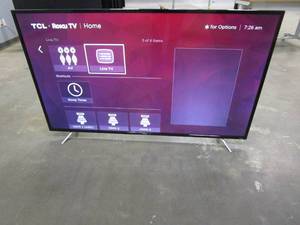 lot 1010 image: TCL 65 Class 4-Series 4K UHD HDR Roku 2017 Smart TV - 65S405 (CUT UPPER RIGHT HAND CORNER)