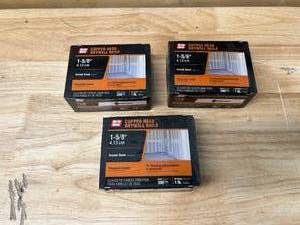 lot 86 image: GRIP-RITE Lot of 3 Packs of- #13 x 1-58 in. Phosphate Coated Drywall Nails (1 lb. Per Pack)