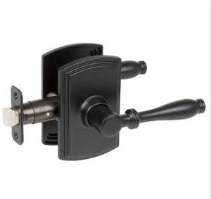 lot 26 image: DELANEY HARDWARE Lot of 2- Italian Collection Sorado Black HallCloset Door Handles