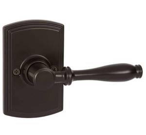 lot 41 image: DELANEY HARDWARE Lot of 2- Italian Collection Sorado Black Dummy Door Levers