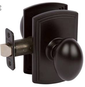 lot 68 image: DELANEY HARDWARE Italian Collection Canova Black HallCloset Door Knob