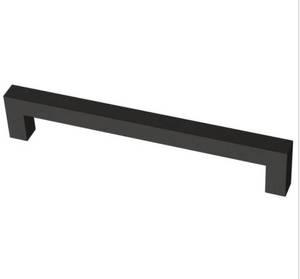 lot 45 image: FRANKLIN BRASS Simple Modern Square 6-516 in. (160 mm) Matte Black Cabinet Drawer Pull (30-Pack)