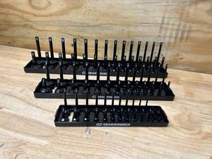 lot 101 image: GEARWRENCH SAE Socket Tray Set (3-Piece)