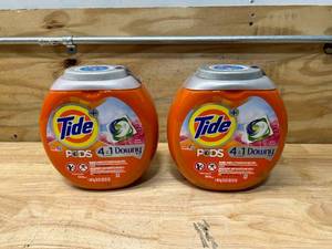 lot 47 image: TIDE Lot of 2- Containers of TIDE Pods (54 per container)- April Fresh