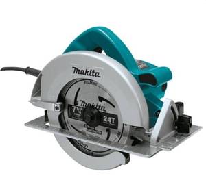 lot 3 image: MAKITA 7-14 in. 15 Amp Corded Circular Saw with Dust Port 2 LED Lights 24T Carbide Blade