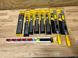 lot 79 image: Lot of STANLEY Items- Files, Replacement Blades and Multi Holder Rail