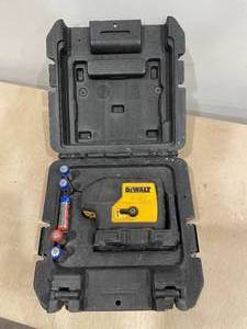 lot 35 image: DEWALT Layout Laser Kit 3 Beams, 3 Dots, 0 Lines, Red, 100 ft Range wo Detector