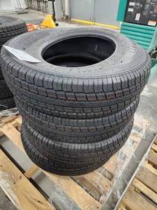 lot 95 image: Lot of (4) Rubbermaster RM77 ST23585R16 Tires