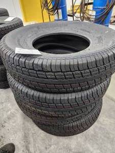 lot 94 image: Lot of (4) Rubbermaster RM77 ST23585R16 Tires