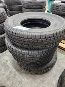 lot 59 image: Lot of (4) Rubbermaster RM77 ST23585R16 Tires