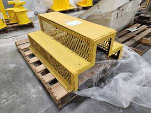 lot 68 image: Industrial 2-step Dual-Access Metal Stairs