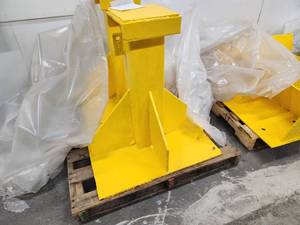 lot 74 image: Lot of (1) Industrial Metal Safety Post 30x23x32