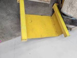 lot 83 image: Lot of (1) Industrial Metal Safety Plate 33x36x12