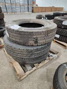 lot 102 image: Lot of (3) Michelin XDN2 12R22.5 Tires
