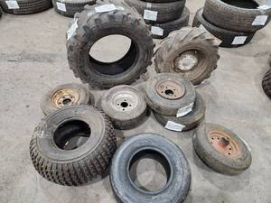 lot 137 image: Lot of (9) Tires with (6) Rims