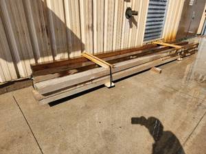 lot 138 image: Lot of (15) IndustrialStructural 16 4x6 Treated Posts