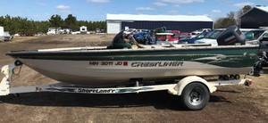 2001 Crestliner Fishhawk 18 Boat wTrailer