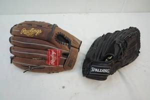 lot 249 image: baseball gloves
