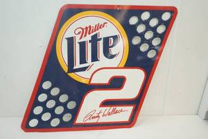 lot 18 image: Miller Lite Metal Sign