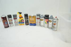 lot 124 image: spray paints