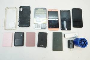 lot 144 image: cell phones, battery chargers