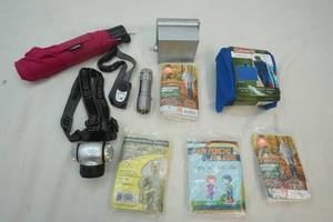 lot 151 image: Rain ponchos, head lamps