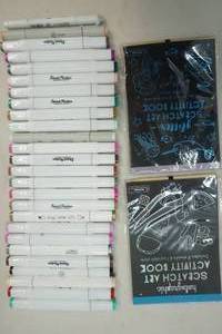 lot 161 image: Crafting Markers and Scratch pads