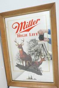 lot 345 image: Miller High Life Mirrored Pic