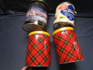 Plaid 3M Canisters, Redlin