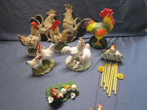 Chickens Wind Chimes, Crowing, Metal