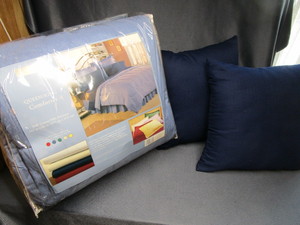New Comforter, Throw Pillows
