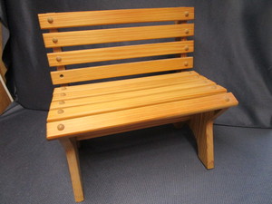 Wooden Bench - Doll Size