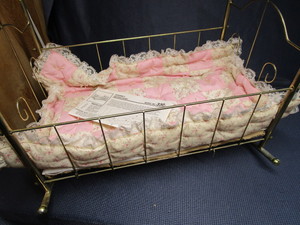 Brass Doll Cradle